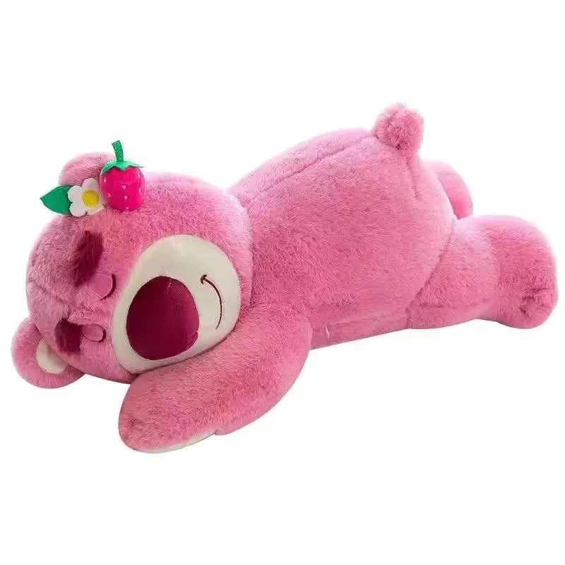 Disney Kawaii Strawberry Bear Doll – Cute Plush Animal Sleep Pillow for Girls’ Birthday