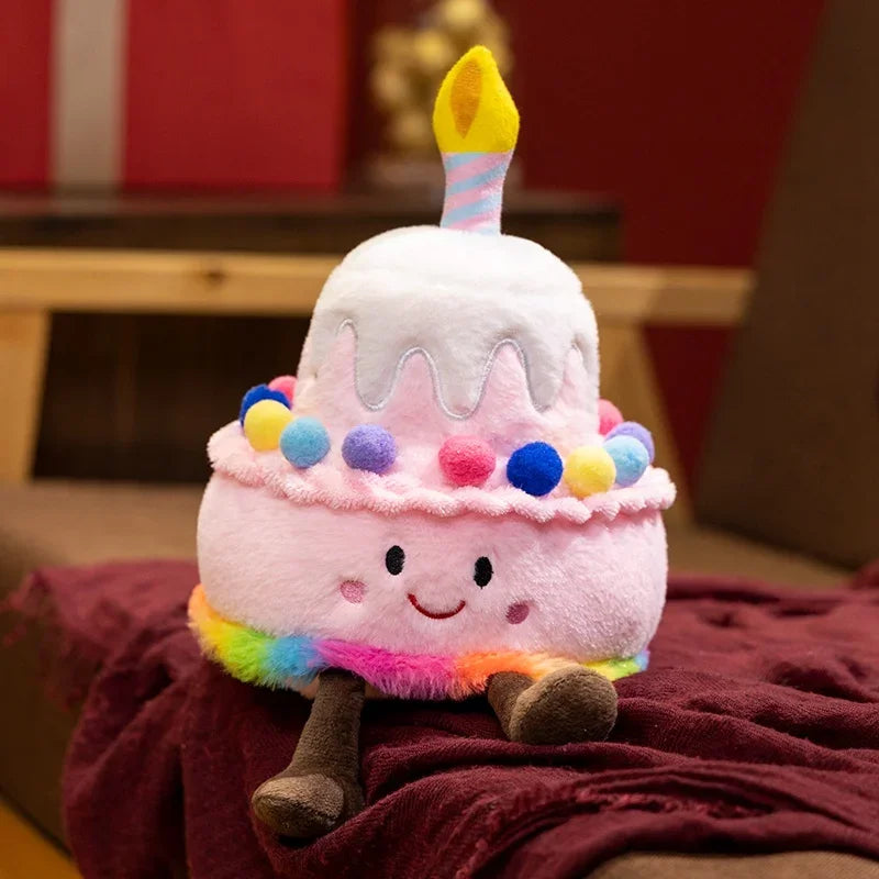 Creative Strawberry Cake Plush Toy Stuffed Food Dessert Pillow Kawaii Sweet