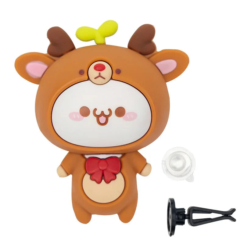 Cartoon Car Air Freshener Solid Perfume – Cute Scent Diffuser for Car Interiors