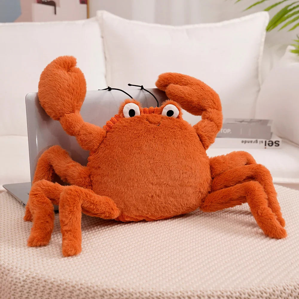 Interesting Simulation Sea Animal Lobster Crab Stuffed Short Hair Soft Baby Plush