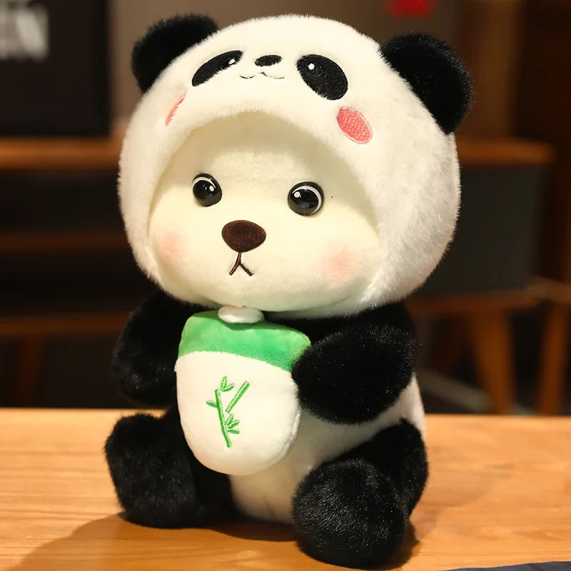 Kawaii Giant Bear Cosplay Panda Doll Creative Plush Toy Cartoon Zoo Animal Plushie