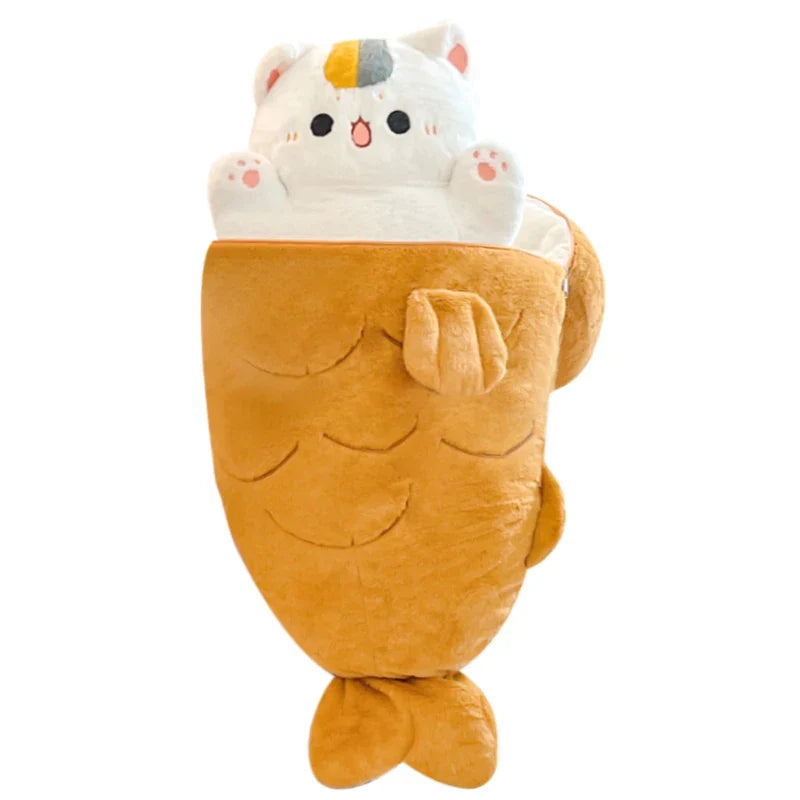 Japan Cat Plush Toy Anime Figure Cat Hiding in Cushion Bag Ferry Bunny Carrot