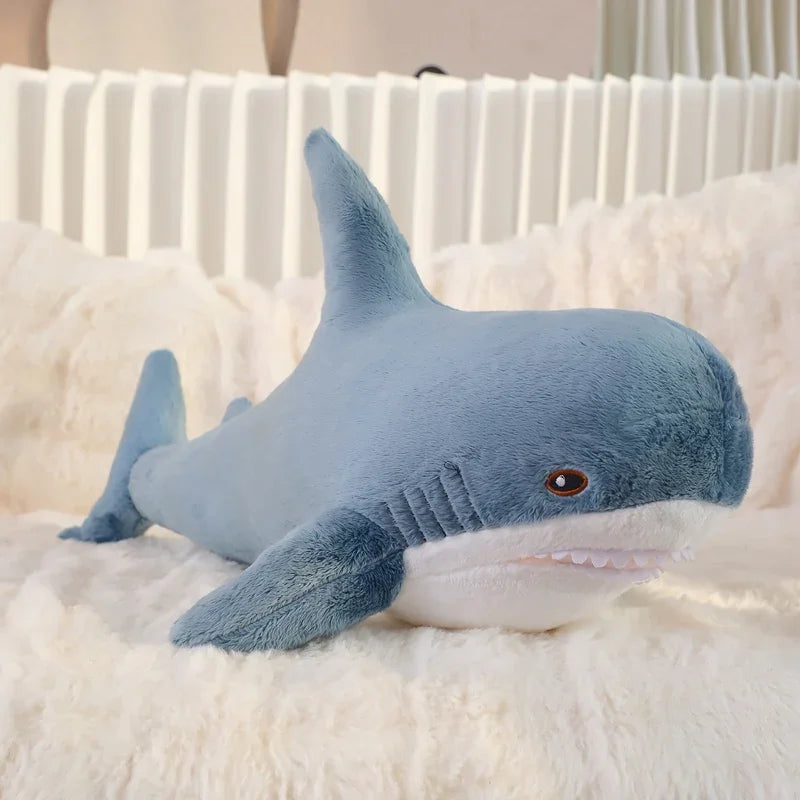 Stuffed Lifelike Shark Plush Toy Stuffed Headed Shark Fierce Sea Animals