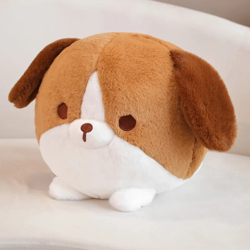 Kawaii Chubby Dog Plush Toy – Soft Cartoon Puppy Stuffed Pillow for Kids and Baby Gifts