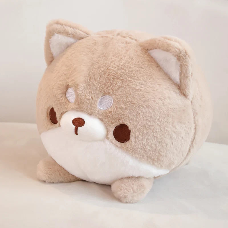 Kawaii Chubby Dog Plush Toy – Soft Cartoon Puppy Stuffed Pillow for Kids and Baby Gifts