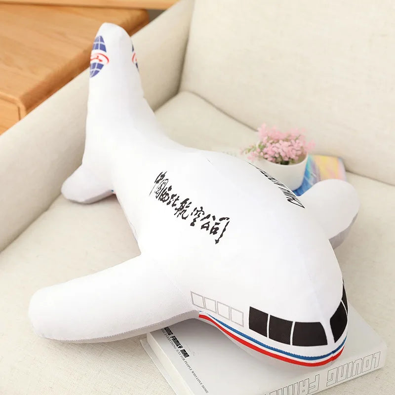 Simulation Funny Airplane Plush Toy – Soar into Cuddly Comfort!