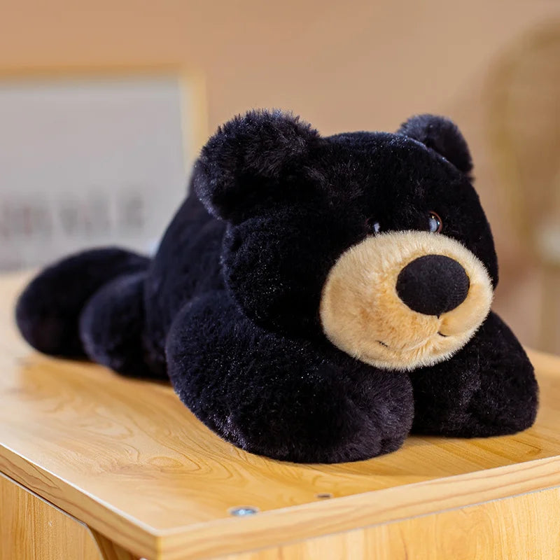 Kawaii Lying Bear Plush Toys Lovely Bear Pillow Sofa Cushion Appease Dolls