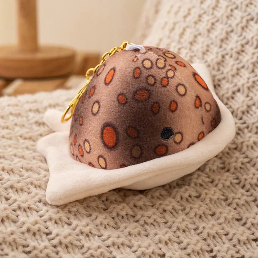 Plush Toy Marine Life Ray Fish Keychain  Cartoon Fish Plush Doll Kawaii