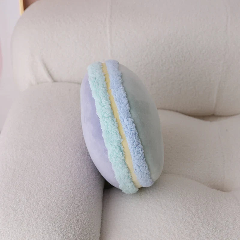 New Pure Color French Macaron Plush Doll Pillow – Creative Gift and Comfort