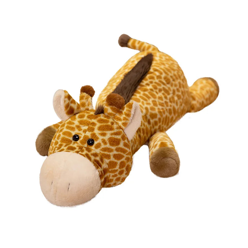 Giant Fluffy Giraffe Plush Toys Sleeping Pillow Cute Animal Stuffed Wild Giraffe Dolls