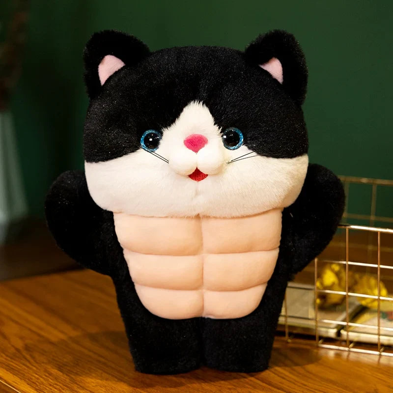 Muscle Cat Plush Toys Stuffed Cat Stuffed Animals Soft Plushie Dolls