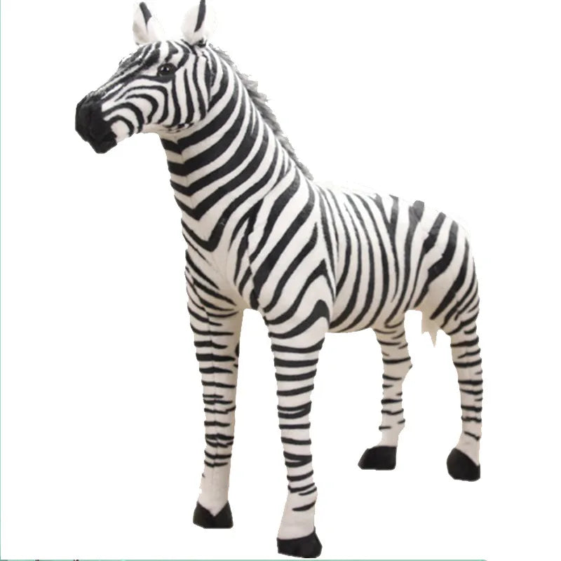 Zebra Plush Animal Crossing Soft Giant Stuffed Horse Realistic  eSweaty Horse