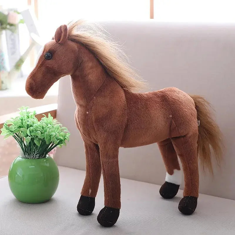 Zebra Plush Animal Crossing Soft Giant Stuffed Horse Realistic  eSweaty Horse