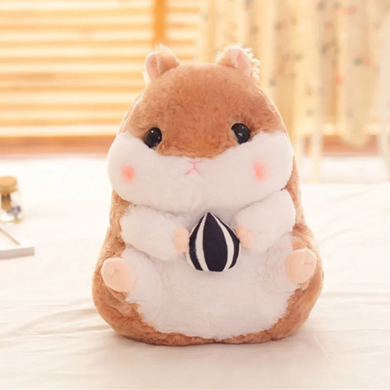 Cute Cartoon Holding Snacks Hamster Plush Toy
