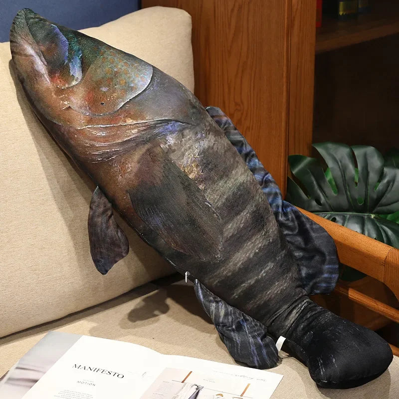 Fish Plush Trout Toys Stuffed Tuna Salmon Autumn Saury Grouper Plush