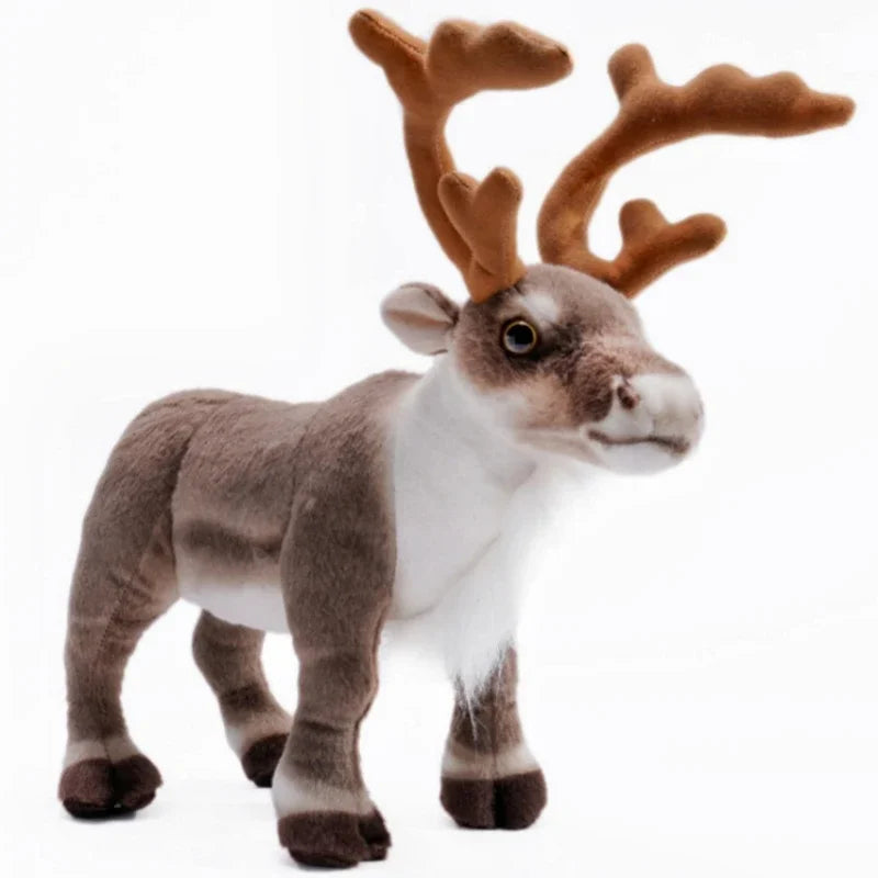 Realistic Reindeer Plush Toy Christmas Deer Plush Doll Elk Soft Toys Merry Christmas New Year Decoration Best Gifts for Kids