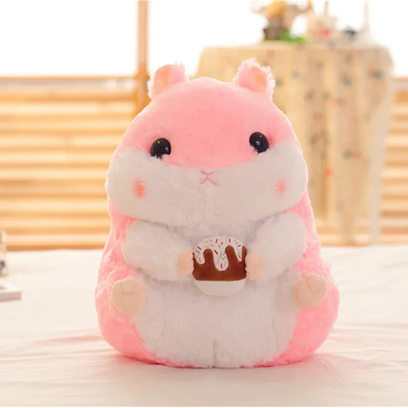 Cute Cartoon Holding Snacks Hamster Plush Toy