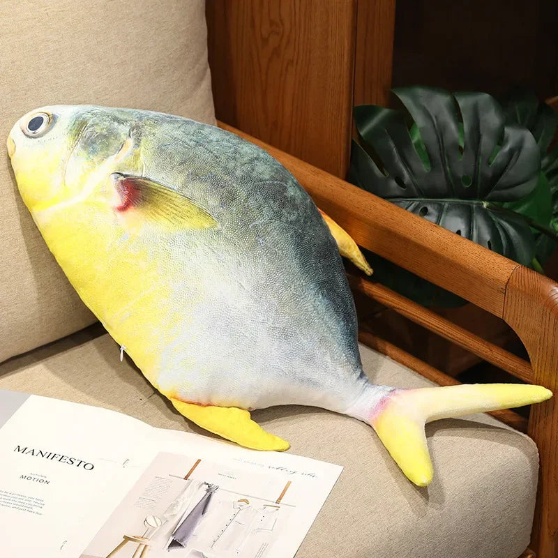 Fish Plush Trout Toys Stuffed Tuna Salmon Autumn Saury Grouper Plush