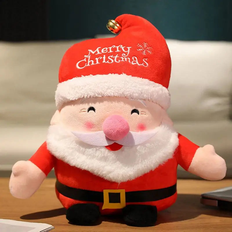 Lovely Santa Claus & Elk Plush Toys Stuffed Animal Doll Christmas