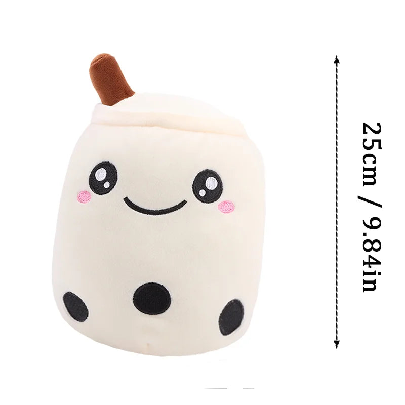 Cute Fruit Bubble Tea Cup Plush Toys Cute Milk Tea Pillow