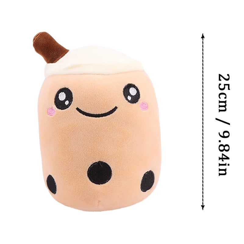 Cute Fruit Bubble Tea Cup Plush Toys Cute Milk Tea Pillow