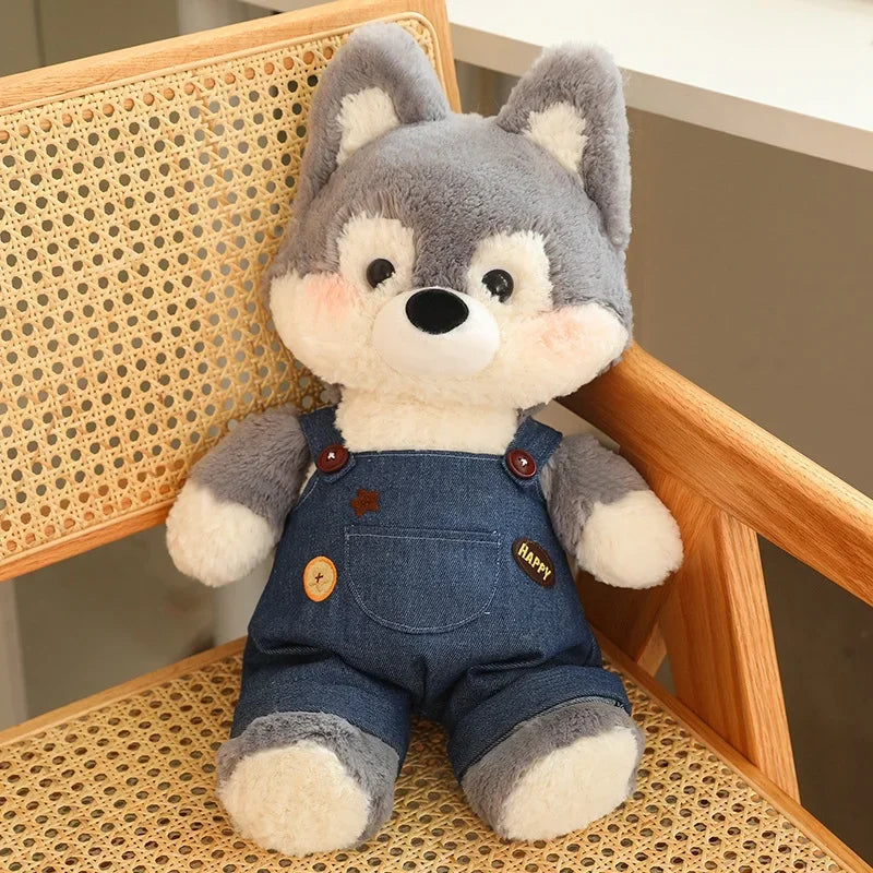 Kawaii Running Wolf Plush Toy – A Soft Adventure Buddy