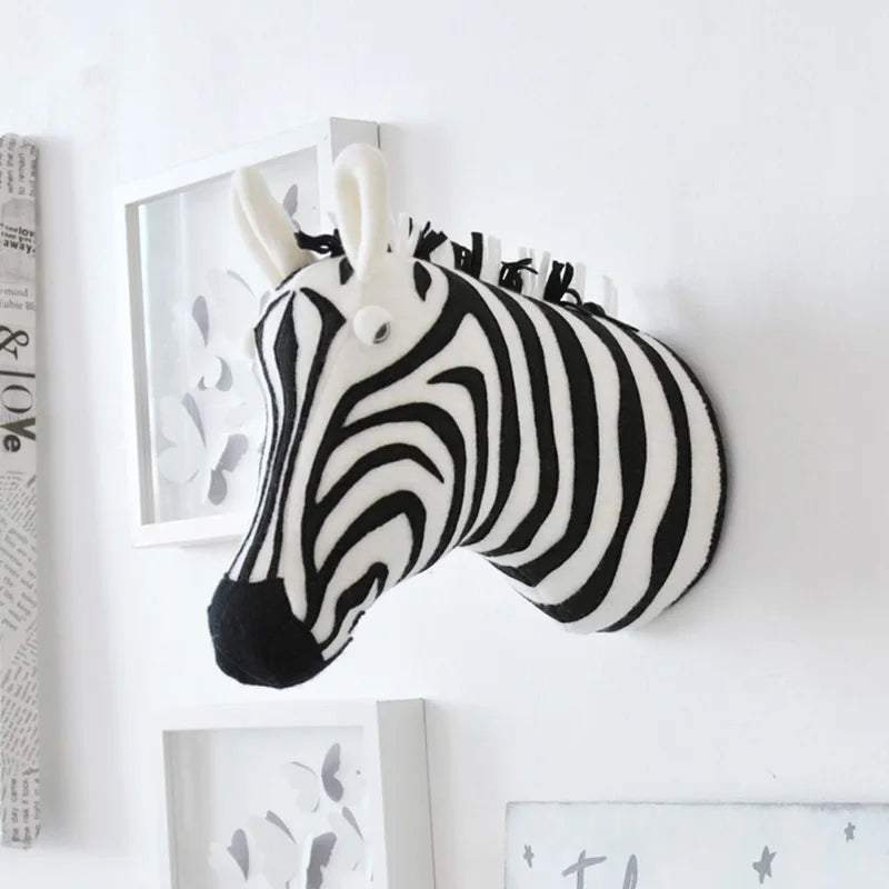 Zebra Elephant Giraffe Wall Decor for Kids