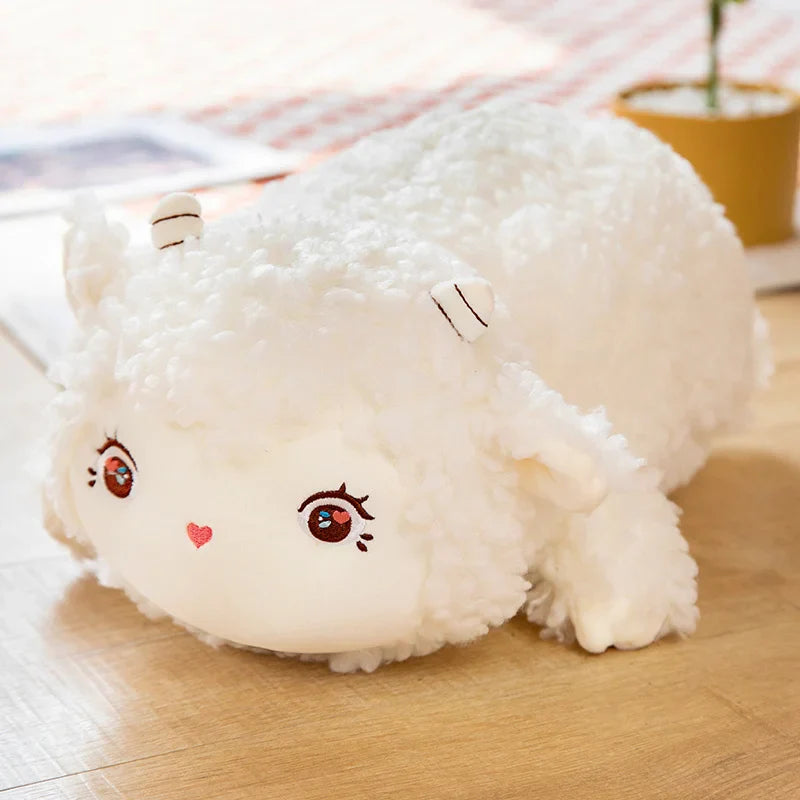 Lovely Fluffy Alpaca Plush Pillow Toys Stuffed Soft Animal Sheep Cushion for Children