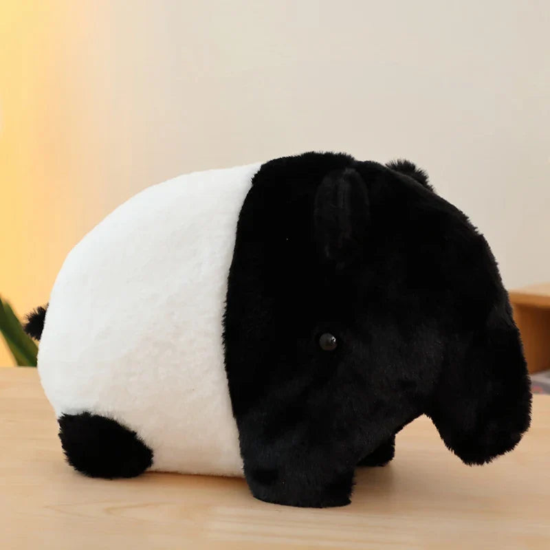 Rainbow plush doll very soft colorful black white doll pillow