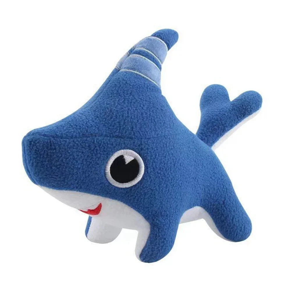 Shark Dog Stuffed Animals Shark Dog Plush Toy Blue Sawtooth Ocean Plushies
