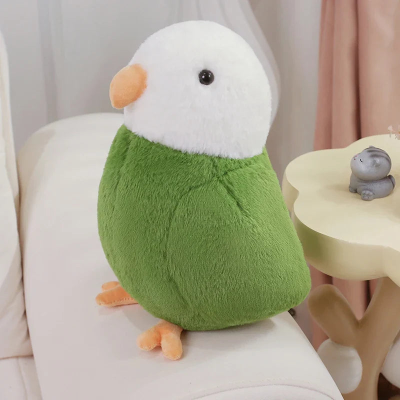 Kawaii Parrot Plush Toys Artificial Bird Plush Doll Cute Lifelike Sparrow Plush Toy
