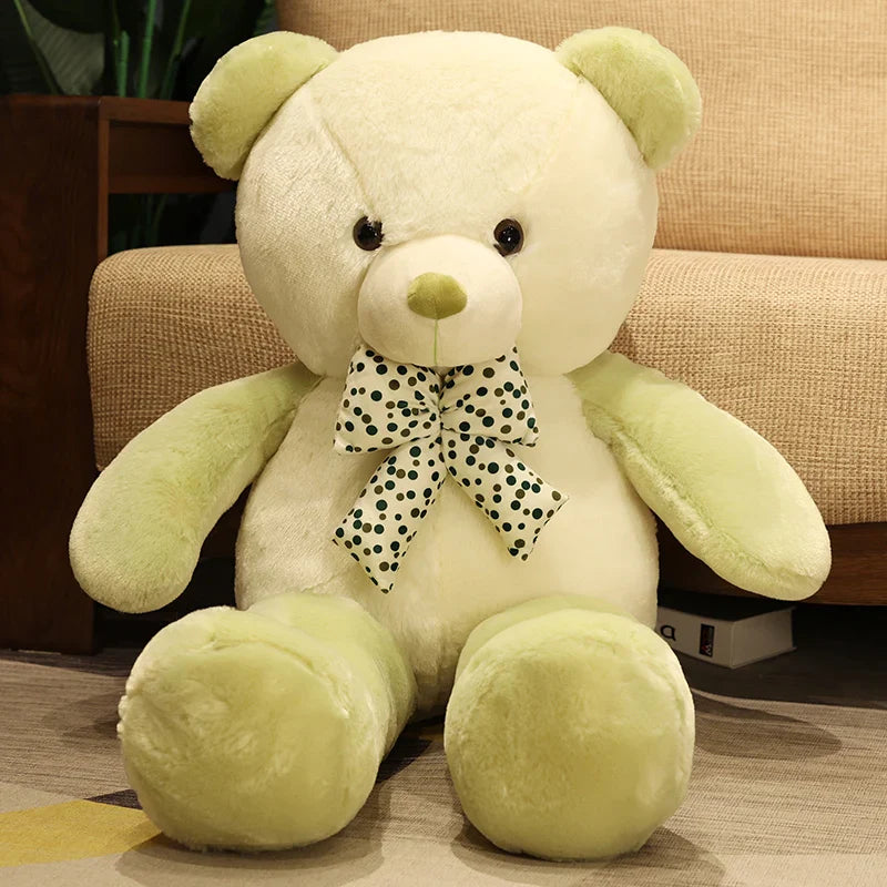 New Huggable High Quality 4 Colors Teddy Bear With Bow Stuffed Animals Plush Toys Doll Pillow Kids Lovers Birthday Baby Gift