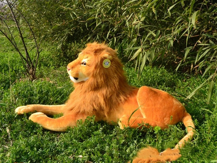New Animal Doll Lifelike Leopard & Lion Plush Realistic Plushie Panther Toy