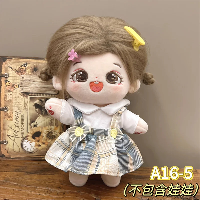 Dolls Accessories Fit Plush Stuffed Cotton Doll Lolita Campus Style