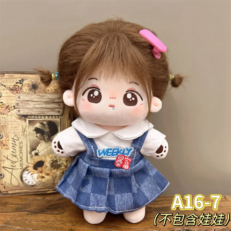 Dolls Accessories Fit Plush Stuffed Cotton Doll Lolita Campus Style