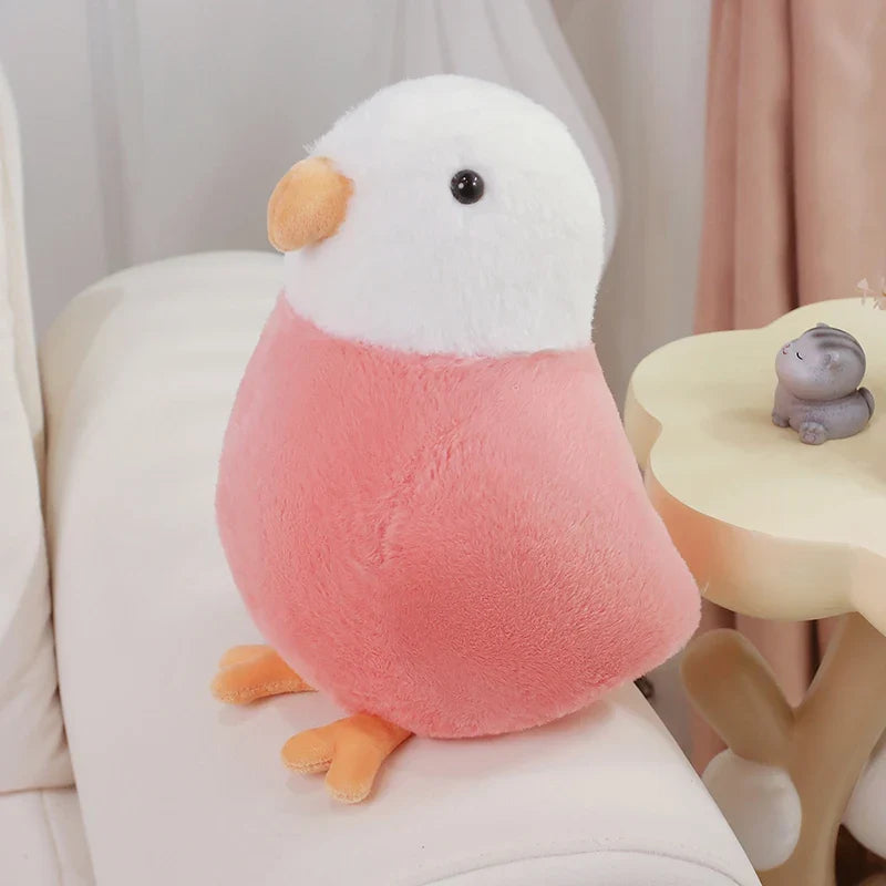 Kawaii Parrot Plush Toys Artificial Bird Plush Doll Cute Lifelike Sparrow Plush Toy