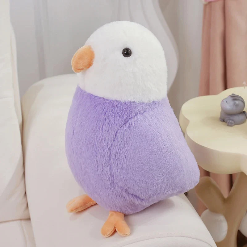 Kawaii Parrot Plush Toys Artificial Bird Plush Doll Cute Lifelike Sparrow Plush Toy
