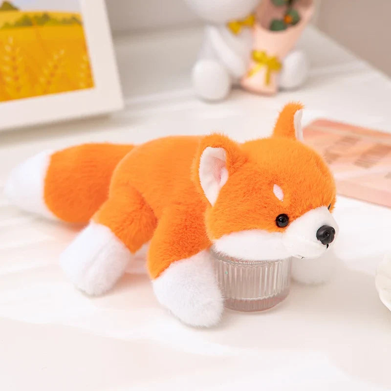 Kawaii Plush Dolls Raccoon Bear Fox Sloth Husky Pig Panda