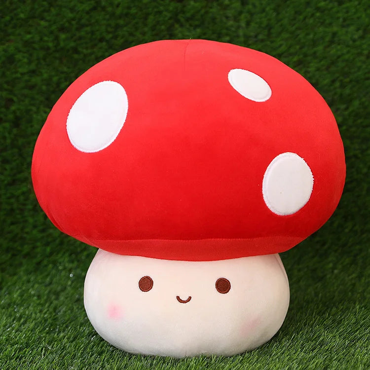 Cute Simulated Mushroom Plush Toy Stuffed Soft Lifelike Plant Kawaii Shiitake Mushroom