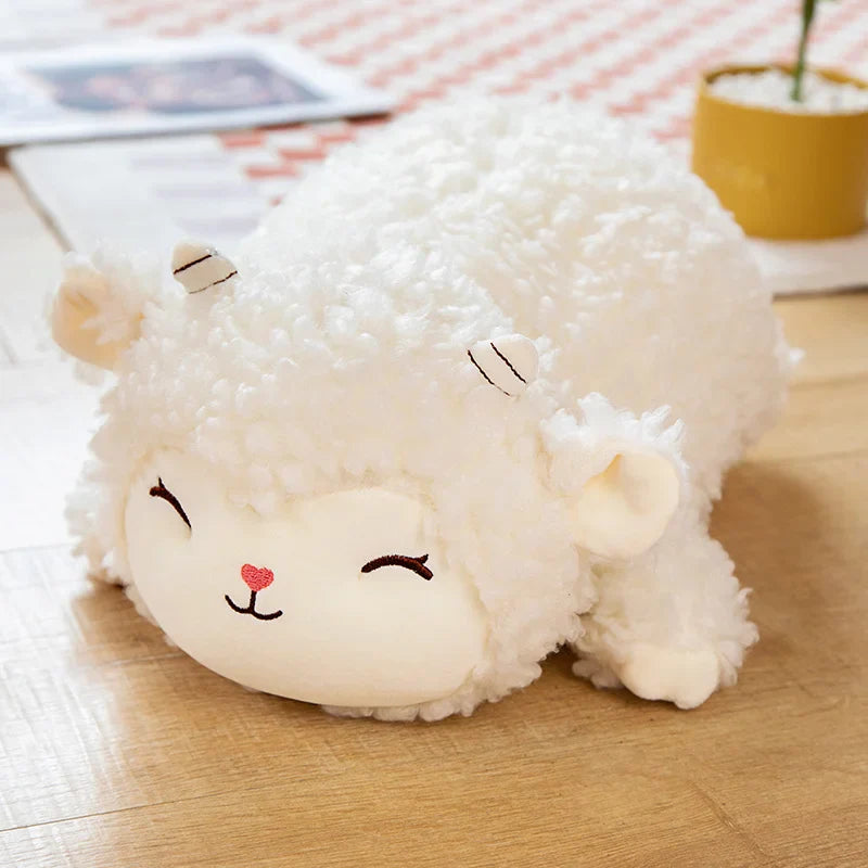 Lovely Fluffy Alpaca Plush Pillow Toys Stuffed Soft Animal Sheep Cushion for Children
