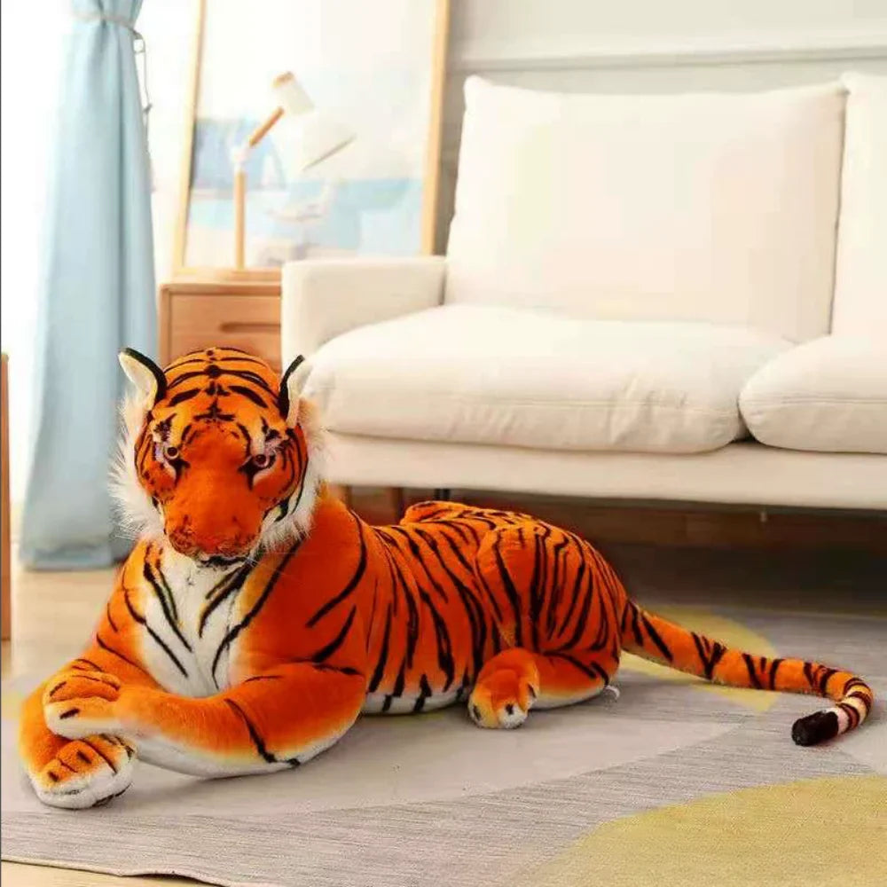 New Animal Doll Lifelike Leopard & Lion Plush Realistic Plushie Panther Toy