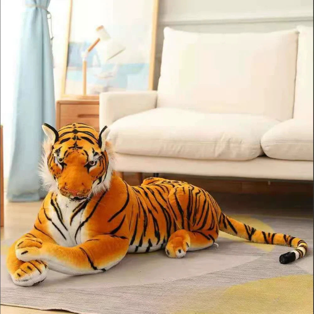 New Animal Doll Lifelike Leopard & Lion Plush Realistic Plushie Panther Toy