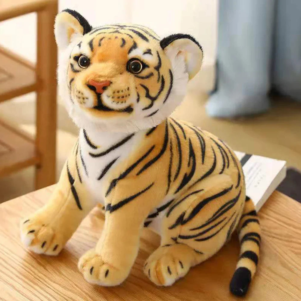 New Animal Doll Lifelike Leopard & Lion Plush Realistic Plushie Panther Toy