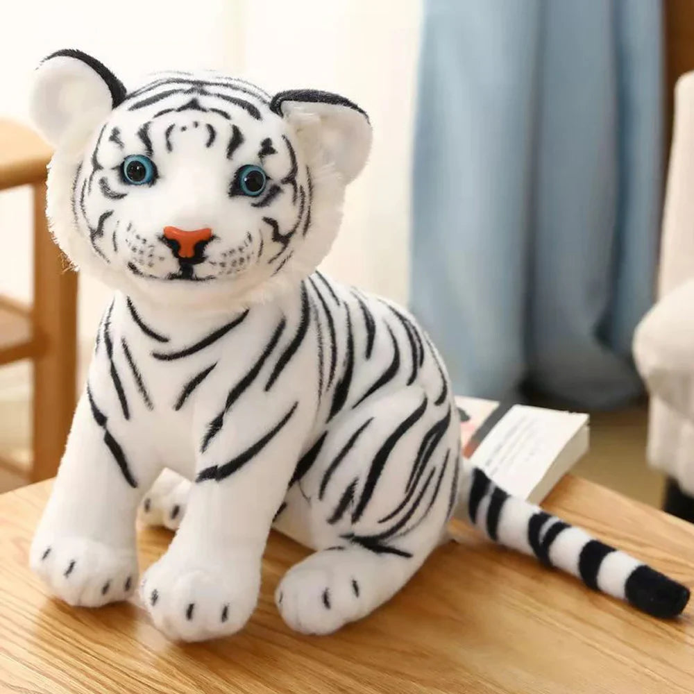 New Animal Doll Lifelike Leopard & Lion Plush Realistic Plushie Panther Toy