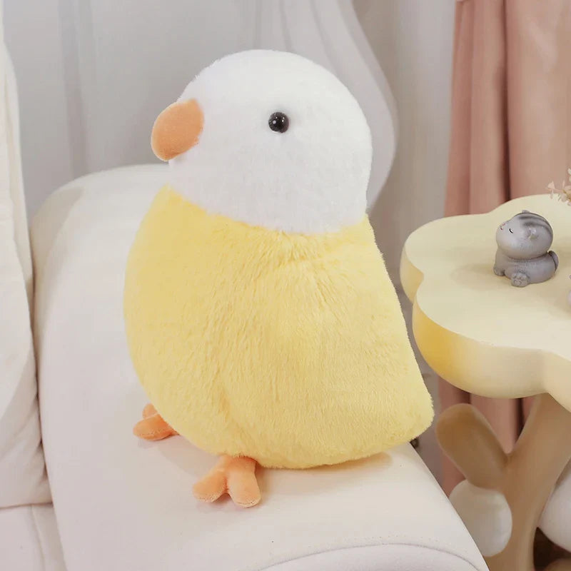 Kawaii Parrot Plush Toys Artificial Bird Plush Doll Cute Lifelike Sparrow Plush Toy