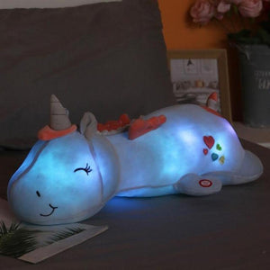 Light-Up Unicorn Plush Pillow | Soft Stuffed Animal Toy (3 Colors, 50cm)