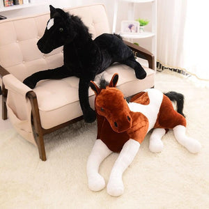 Adorable 3D Horse Plush Pillow | Realistic Stuffed Animal Toy (70cm, 4 Colors) - Cute Stuffed Animal Toy