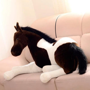 Adorable 3D Horse Plush Pillow | Realistic Stuffed Animal Toy (70cm, 4 Colors) - Cute Stuffed Animal Toy