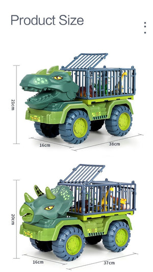 XL Dinosaur Transport Truck Toy | Excavator & Carrier (5 Styles)